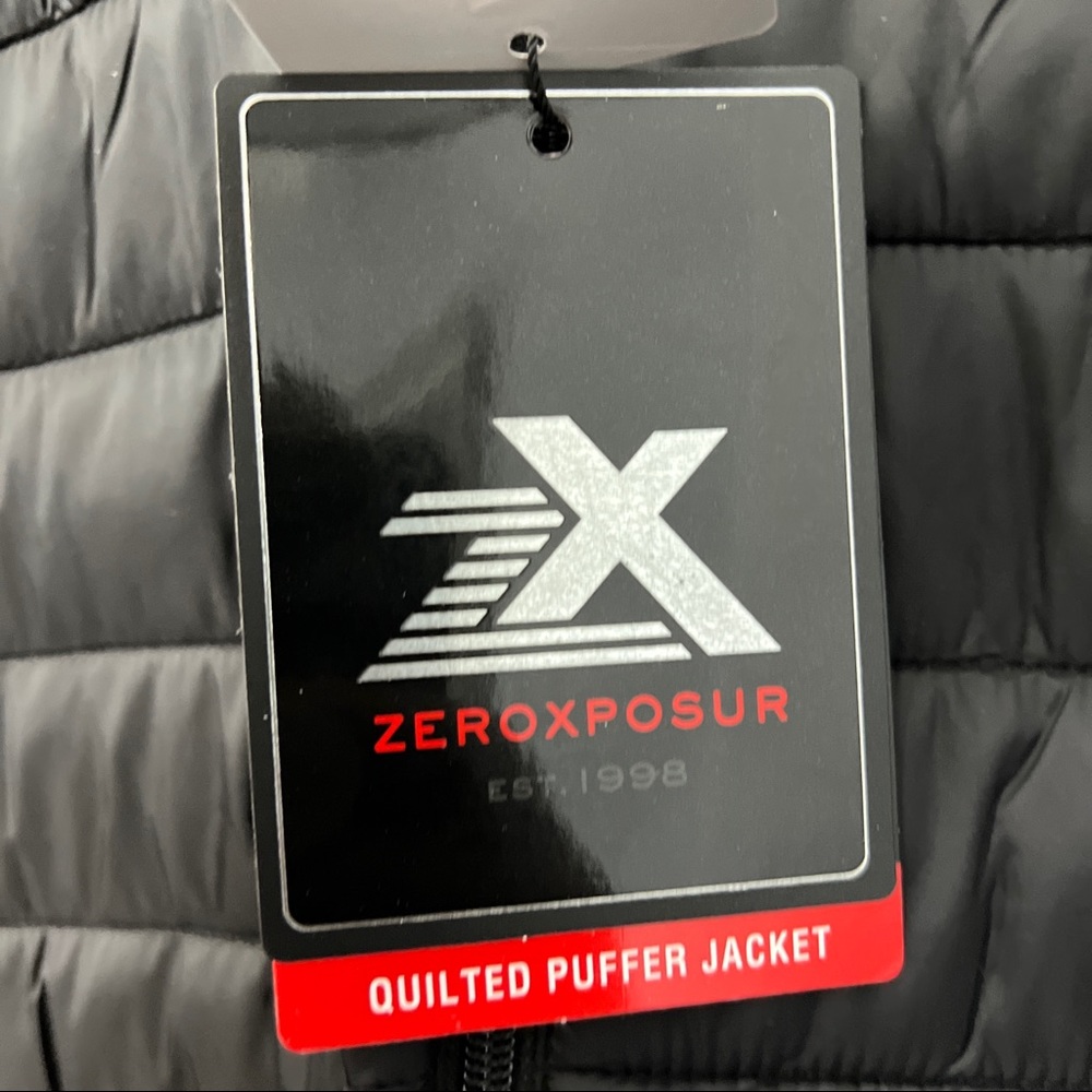 ZeroXposur Luke Quilted Men’s Gray Puffer Jacket - Picture 2 of 3